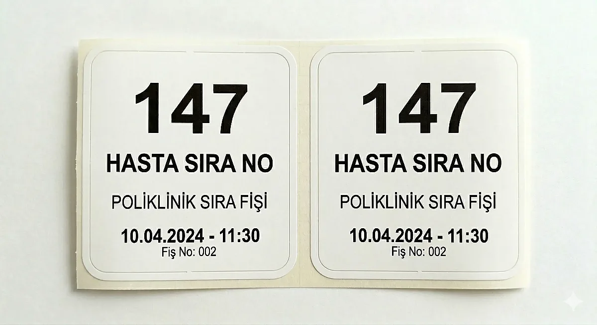 Hasta Sıra Etiketleri