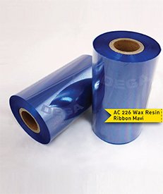 AC226 Wax Resin Ribbon Mavi