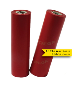 AC226 Wax Resin Ribbon Kırmızı